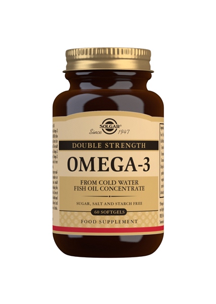 Solgar - Double Strength Omega-3 (60 Softgels) - fish oil concentrate